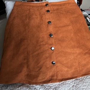 H&M Suede Skirt